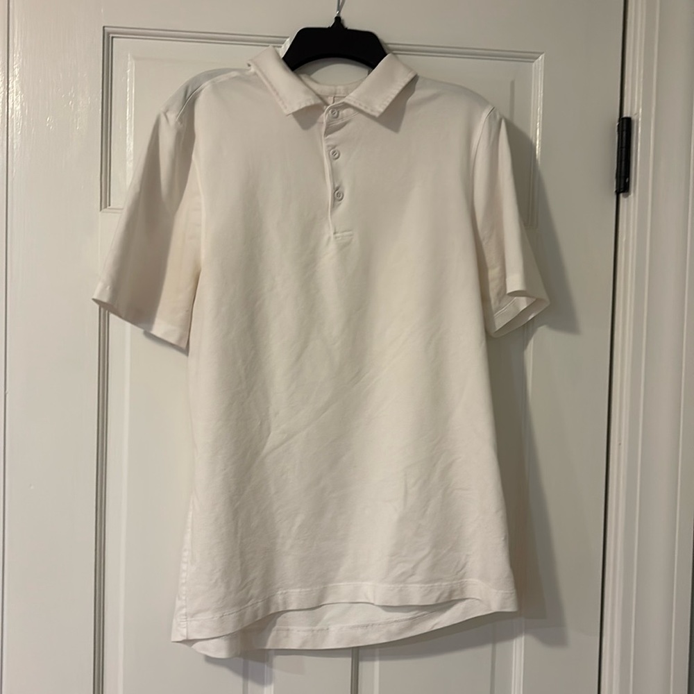 Lululemon men’s white polo shirt